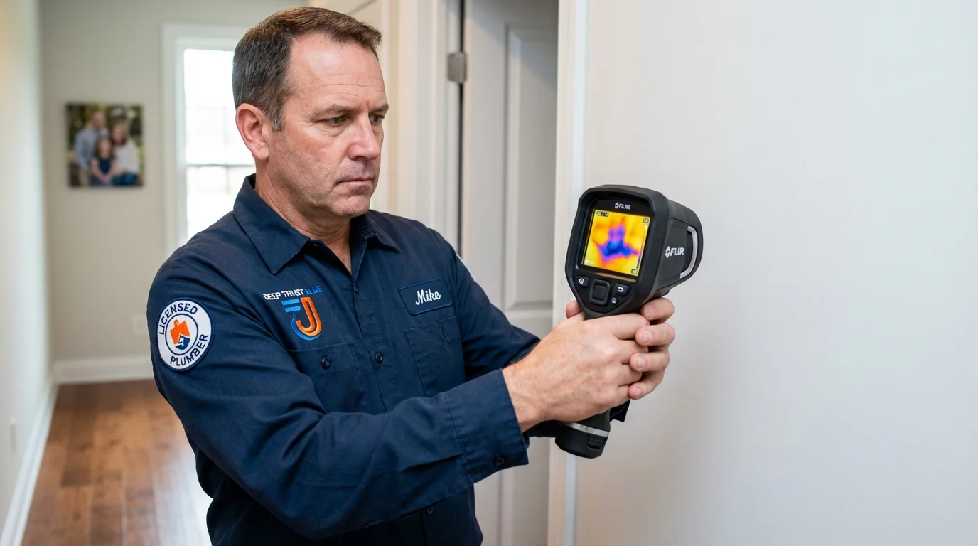 Thermal imaging leak detection by Johns Plumbing LLC in Wantagh